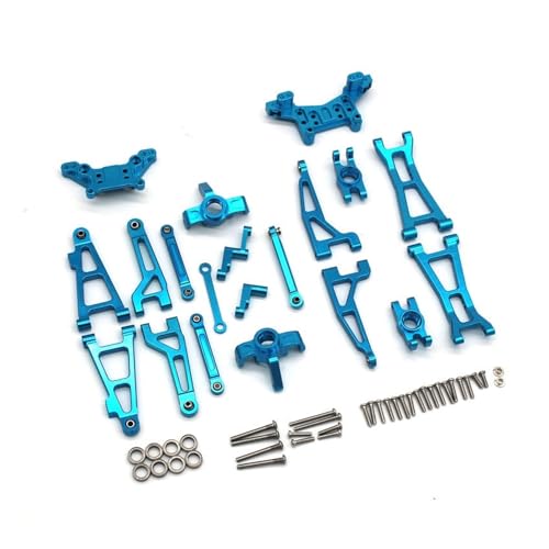 EEQANAO for HBX 16889 16889A 16890 SG1601 SG1602 RC 1/16 Metall Upgrade Teile for Fernbedienung Fahrzeuge Fragile Set Teile(Sky Blue) von EEQANAO