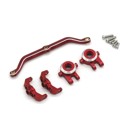 EEQANAO for JJ-RC C8801 C8809 AX-8560 1/18 Fernbedienung Auto Metall Zubehör C-Sitz Lenkung Tasse Stange(Rood) von EEQANAO