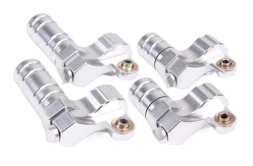 EEQANAO for King for Motor Aluminium Reservoir Piggy Back Shock Caps Passend for HPI for Baja 5B 5T(White) von EEQANAO