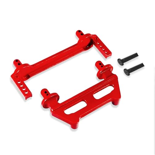 EEQANAO for MJX for Hy-per Go 1/16 16208 16209 H16 H16BM RC Auto Metall-Upgrade-Teile F/R Karosseriesäulen(Rood) von EEQANAO