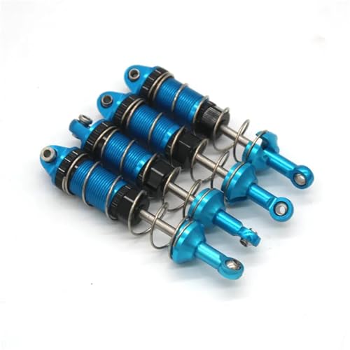 EEQANAO for MJX for Hy-per Go16207 16208 16209 16210 H16BM H16 H16PL 1/16 RC Auto Metall Upgrade Teile Vorne und Hinten Stoßdämpfer(Blauw) von EEQANAO