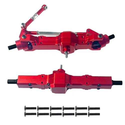 EEQANAO for WPL C14 C24 for Fei-yu for JJRC 1/16 Fernbedienung Auto Metall Upgrade geändert Teile Metall Brücke insgesamt(Rood) von EEQANAO