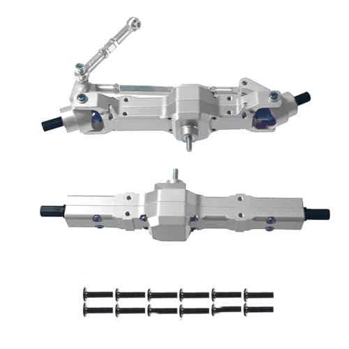 EEQANAO for WPL C14 C24 for Fei-yu for JJRC 1/16 Fernbedienung Auto Metall Upgrade geändert Teile Metall Brücke insgesamt(Silver) von EEQANAO