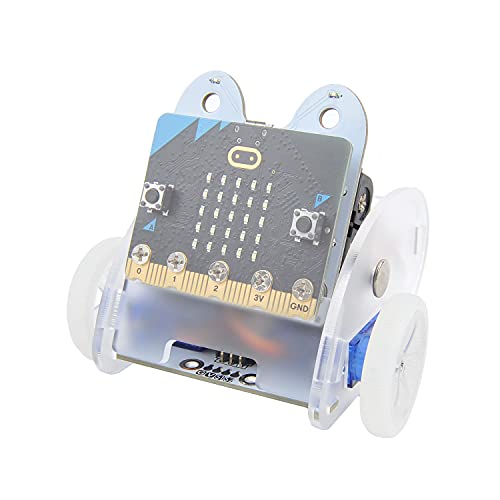 ELECFREAKS Microbit Ring: Bit-Auto-Set für Kinder, BBC Micro:bit Auto, programmierbares Roboter-Kit für STEM-Bildungsprojekt, Micro:bit-Codierung, Starter-Set mit Wiki-Tutorial (ohne Micro:Bit) von EF ELECFREAKS