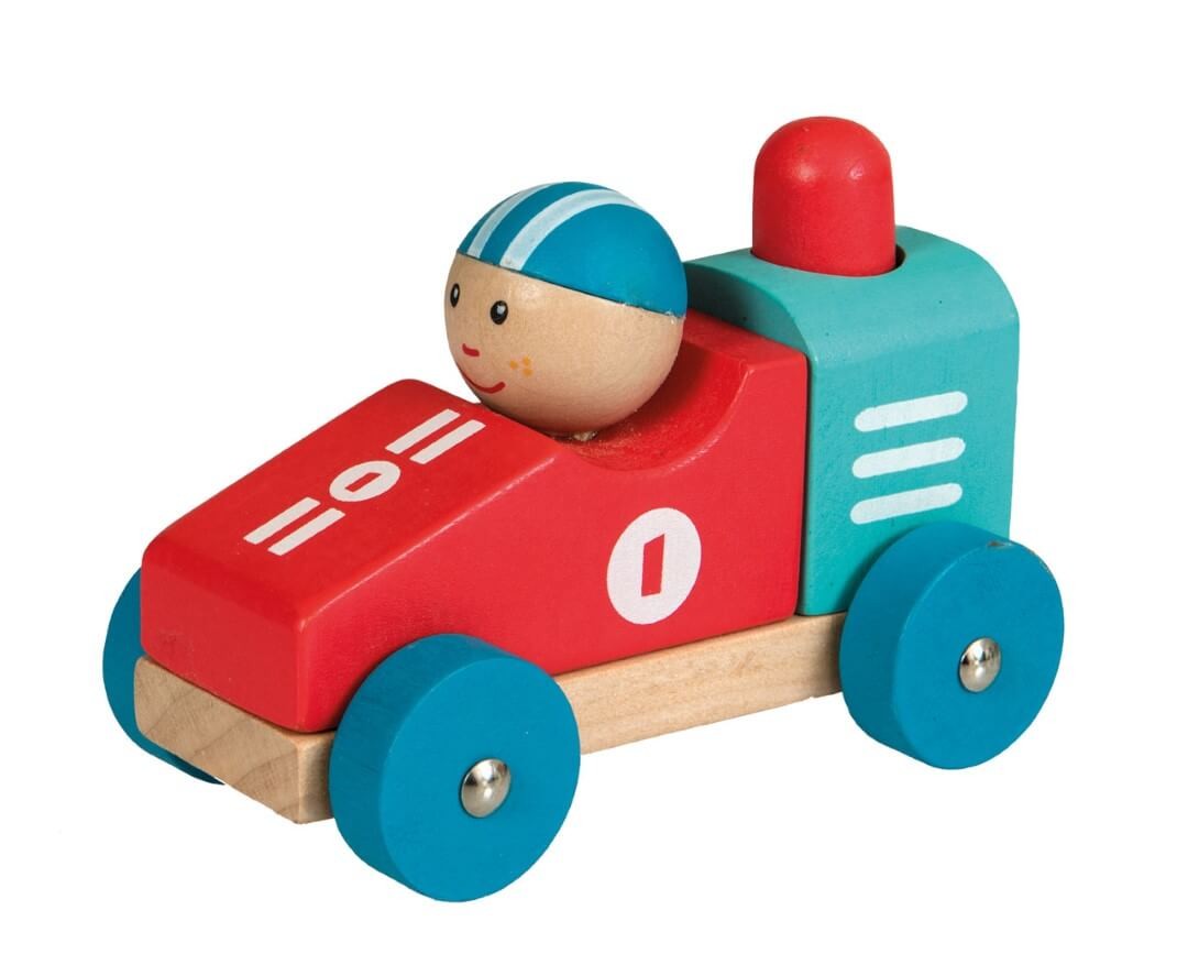 Buntes Holzauto No. 1 von EGMONT TOYS