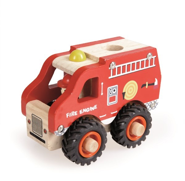 Feuerwehrauto aus Holz von EGMONT TOYS