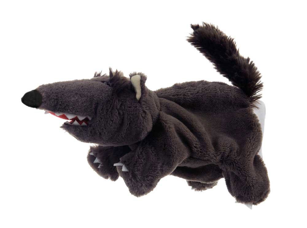 Handpuppe Wolf schwarz, 30cm (mit Schwanz) von EGMONT TOYS