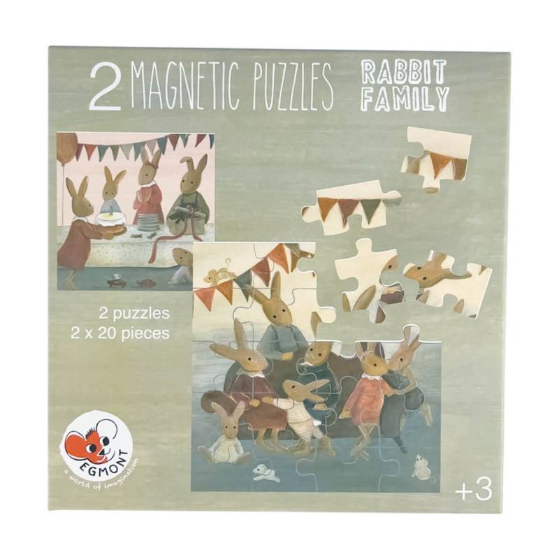 Magnet-Puzzlebuch Hasenfamilie von EGMONT TOYS