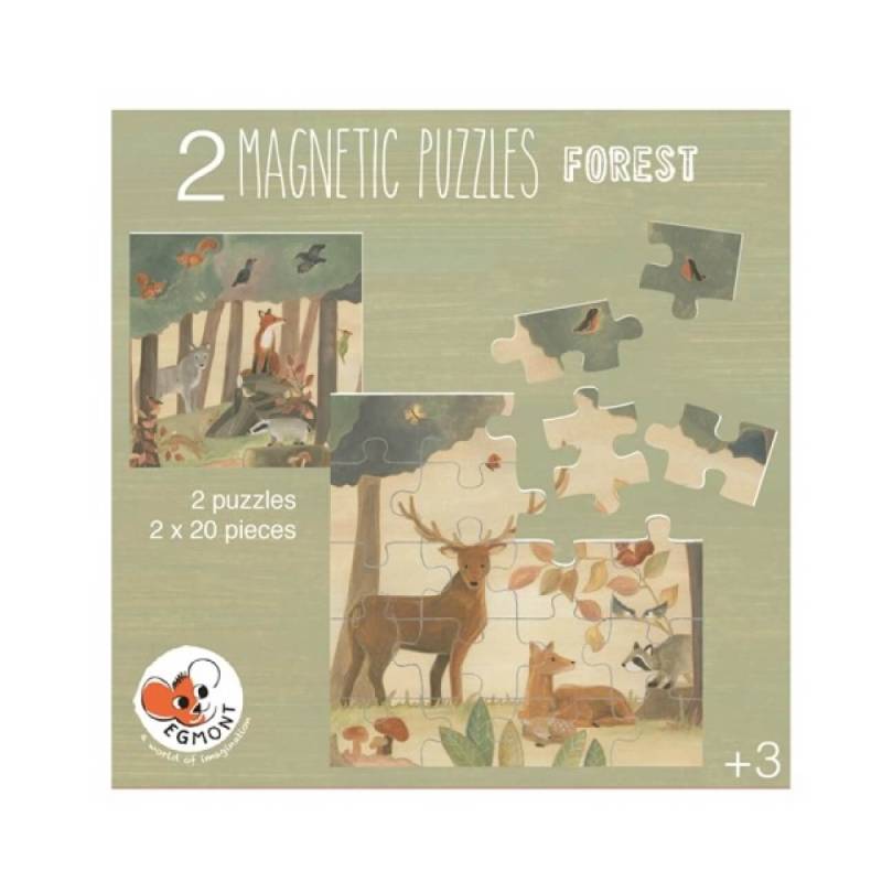 Magnetisches Puzzle-Buch Wald, mit 2 Puzzeln von EGMONT TOYS