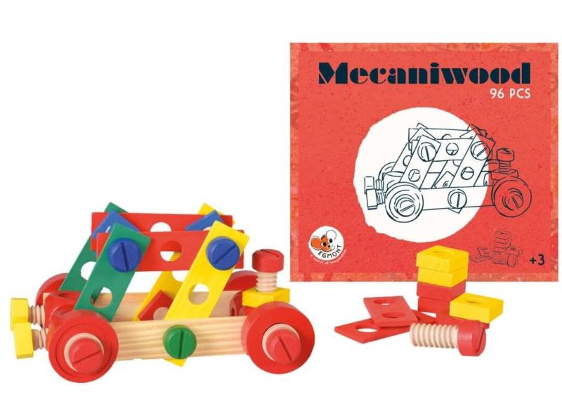 Mecaniwood Holzbaukasten, 96 Teile von EGMONT TOYS