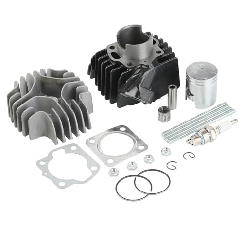 EGRMZ Kompatibel mit JR50 1978-2006 2005 2004 2003 2002 2001 Motorradzubehör-Kit Zylinderkolbendichtungskopf 50cc von EGRMZ