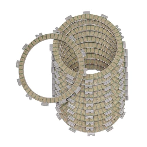 EGRMZ Kompatibel mit V4 1158 V4S 1100 Elfteilige Motorradteile Papierbasierte gelbe Kupplungsreibscheiben von EGRMZ