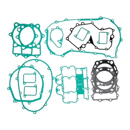 EGRMZ Kompatibel mit VN1500 2004-2008 VN1600 2003-2008 1500 1600 Motorrad-Vollkurbelgehäuseabdeckungen und Zylinderdichtungssätze von EGRMZ