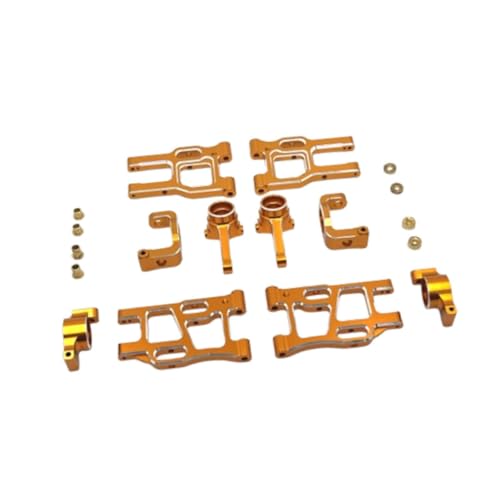 EHJRE 1/10 RC Auto Upgrade Teile Zubehör Kits Professionelle Hobby Werkzeug Ersatzteile Metall Upgrade für Ptg-2R LKW DIY Modifiziert, Gold von EHJRE