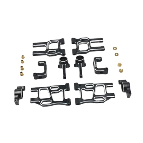 EHJRE 1/10 RC Auto Upgrade Teile Zubehör Kits Professionelle Hobby Werkzeug Ersatzteile Metall Upgrade für Ptg-2R LKW DIY Modifiziert, Schwarz von EHJRE