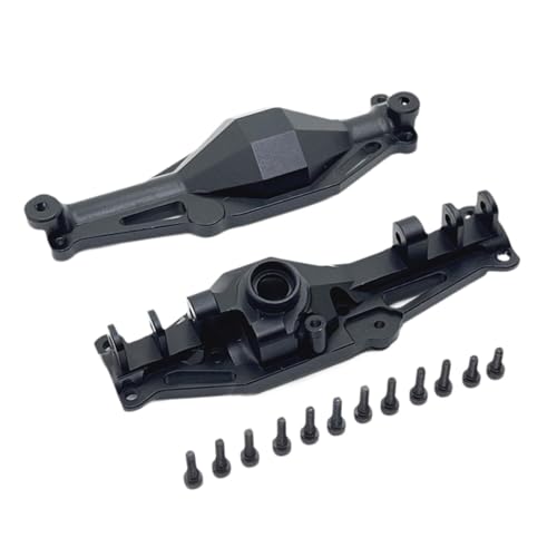 EHJRE 1/12 Achsengehäuse Aluminiumlegierung Professioneller DIY ACCS Upgrade RC RC Ersatzteile Achse Shell für H12Y RC Auto, Schwarze Vorderseite von EHJRE