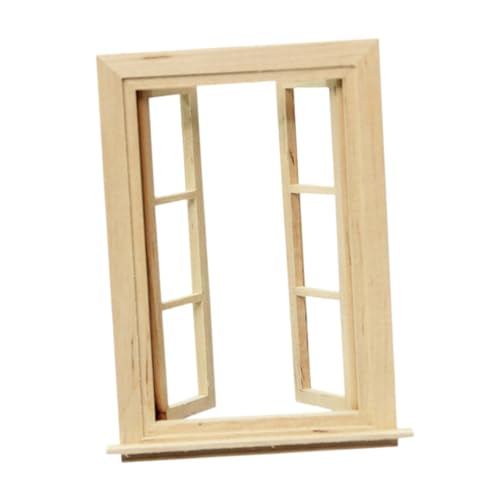 EHJRE 1/12 Dollhouse Fenster Miniaturhausmöbel für Schlafzimmer DIY Szene von EHJRE