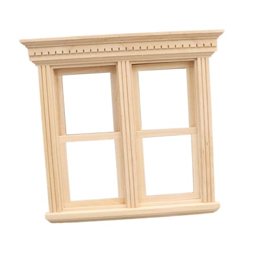 EHJRE 1/12 Dollhouse Fenster Szenendekor für Puppenhäuser für Die Küche Im Häuslichen Schlafzimmer von EHJRE