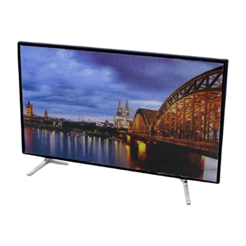 EHJRE 1/12 Puppenhaus Fernsehsimulationsgerät für Jungen Und Mädchen, Spielzeug, Mini TV, Vorgeben, mit Ständer, Miniatur TV für Schlafzimmer, 5.9 cm X 3.3 cm EHJRE 1/12 Puppenhaus Fernsehsimulationsgerät für Jungen Und Mädchen, Spielzeug, Mini TV, Vorgeben, mit Ständer, Miniatur TV für Schlafzimmer, 5.9 cm X 3.3 cm von EHJRE