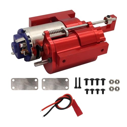 EHJRE 1/12 Skala Motor Getriebe Getriebe Upgrade Zubehör RC Auto Teile für C24,Gas,D90 91 96 98 99S, ROT von EHJRE