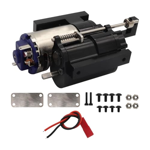 EHJRE 1/12 Skala Motor Getriebe Getriebe Upgrade Zubehör RC Auto Teile für C24,Gas,D90 91 96 98 99S, Schwarz von EHJRE