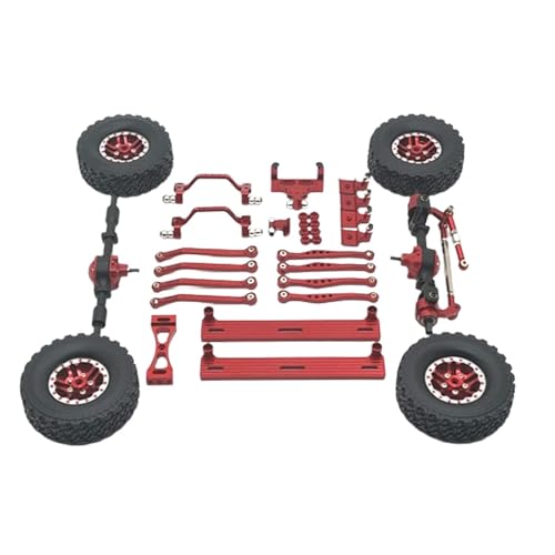 EHJRE 1/16 RC-Upgrade-Kit, Modifikation der vorderen und hinteren Stoßdämpferhalterung, ROT von EHJRE