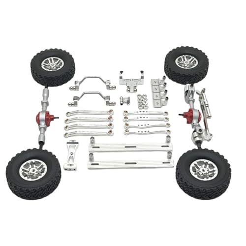 EHJRE 1/16 RC-Upgrade-Kit, Modifikation der vorderen und hinteren Stoßdämpferhalterung, Silber von EHJRE