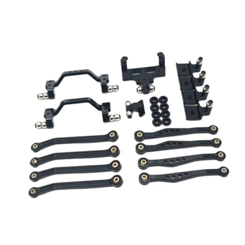 EHJRE 1/16 RC Upgrades Kit Upgrades Kit Lenkgestänge Set Metall Shock Mount Teil für, Schwarz von EHJRE