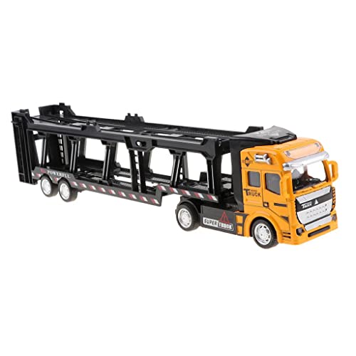 EHJRE 1/50 Maßstab Legierung Push Transport LKW Modell Spielzeug mit Pull Back Funktion, für Jungen, Sammeln, Orange von EHJRE