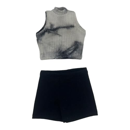 EHJRE 1/6 Tanktop mit Sommershorts, lässiges Oberteil, verkleiden Sie Mini-Sommertops für 12 Zoll, Schwarz EHJRE 1/6 Tanktop mit Sommershorts, lässiges Oberteil, verkleiden Sie Mini-Sommertops für 12 Zoll, Schwarz von EHJRE