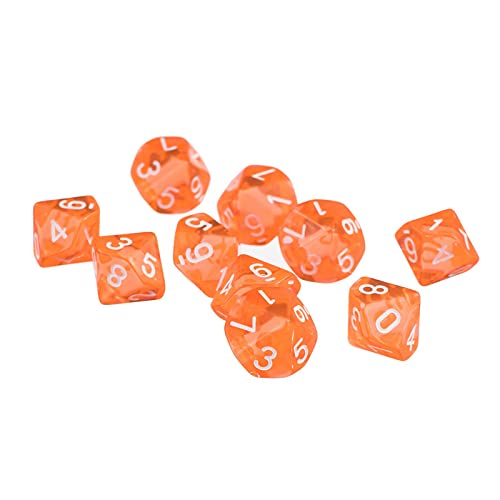 EHJRE 1 Set D10 Aus für RPG Brettspiele, Orange von EHJRE