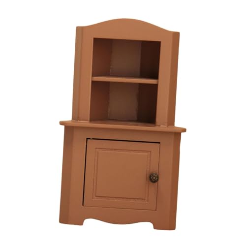 EHJRE 1:12 Skala Dollhouse Storage Unit Miniatur Bücherregal für Dekorative Anzeigen, Rosa von EHJRE