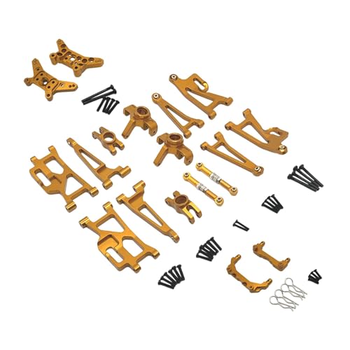 EHJRE 1:14 RC Auto Metall Upgrade Kits Karosseriesäule R Pins Lenkbecher für 14209, Gold von EHJRE