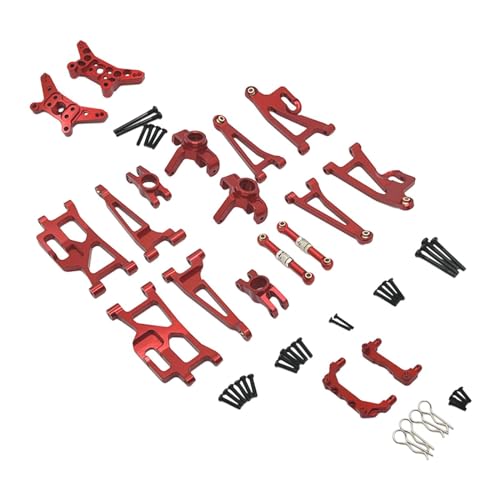 EHJRE 1:14 RC Auto Metall Upgrade Kits Karosseriesäule R Pins Lenkbecher für 14209, Rot von EHJRE
