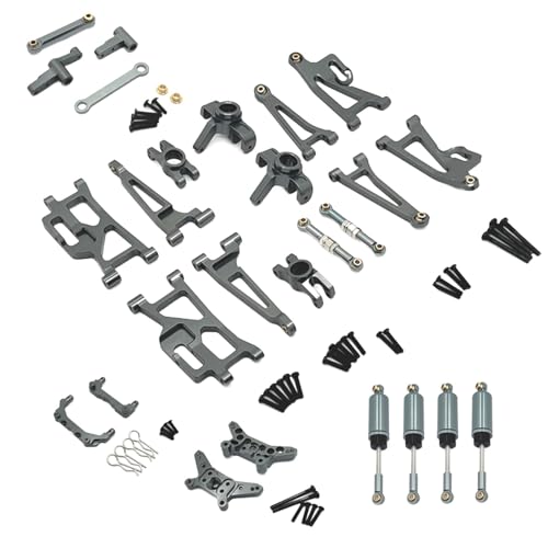 EHJRE 1:14 Skala RC Auto Ersatzteile Upgrade Zubehör Lenkgestänge 14209 14210 RC Auto Metall Teile Ersatzteile DIY Zubehör, Silber von EHJRE