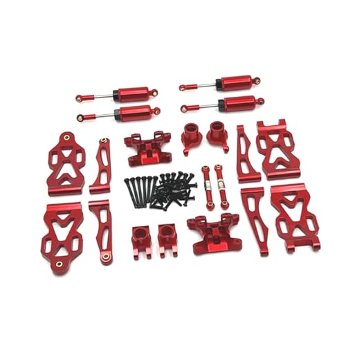 EHJRE 1:16 RC Metall Aluminium Ersatzteil Set RC Auto Teil Modifikation, Rot von EHJRE