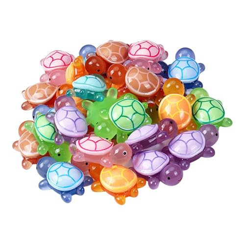 EHJRE 100x Leuchtende Mini Turtles Schildkröte Kleine Marine Tiere Spielzeug Schildkröte Figur Spielzeug für Hause, Pp Hat Keine Tasche von EHJRE