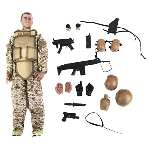 EHJRE 12 "1/6 Armee Wüste ACU Soldat Action Figur Modell Spielzeug Puppe Zubehör, EIN von EHJRE