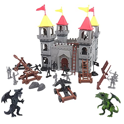 EHJRE 19 Teiliges Armee Spielzeug für Jungen, II Spielzeugsoldaten Actionfiguren, Schlachtfeld Spielset Und Zubehör für Geschenke, B von EHJRE