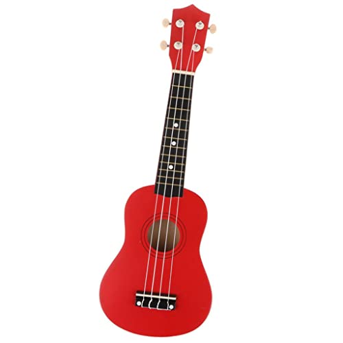 EHJRE 21 Zoll Professionelle Linde Ukulele Instrument Kit Studenten Anfänger, Rot von EHJRE