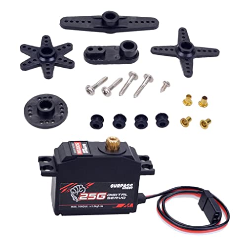 EHJRE 25g Kunststoffgetriebe Servo /12 RC Auto RC Boot Roboter, S0025M von EHJRE