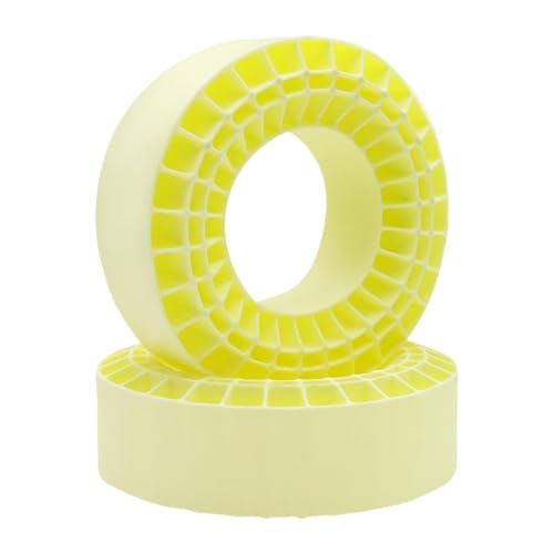 EHJRE 2Pcs Reifen Einsätze für 1/10 RC Crawler LKW 1:10 RC Auto Teil Rad Reifen Einsätze, Gelb EHJRE 2Pcs Reifen Einsätze für 1/10 RC Crawler LKW 1:10 RC Auto Teil Rad Reifen Einsätze, Gelb von EHJRE