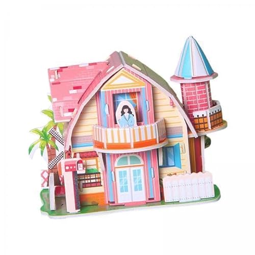 2X 3D Puzzle Architektur Traumhaus, Partygeschenk, Hüttenbaumodell für Jugendliche Und Erwachsene, Geschenk für Mädchen, Dekoration von EHJRE