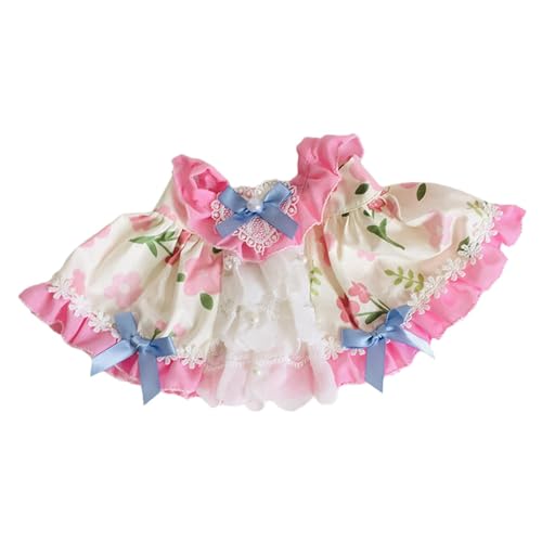 EHJRE 38 cm Plüsch Puppenkleidung, Puppenkleidung, Stilvolle Geschenke, Plüsch Puppenzubehör, Bequeme Foto Requisiten, Puppenkleid, Puppen Outfits, ROSA von EHJRE