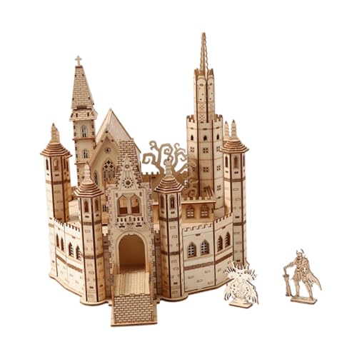 EHJRE 3D Holzschloss Puzzle Bastel DIY Projekt für Jugendliche Und Erwachsene Als Geburtstagsgeschenk von EHJRE