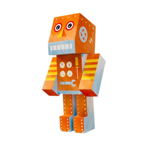 EHJRE 3D Papierpuzzle Roboterbausatz, Handgefertigtes DIY Spielzeug für Kinder Im Alter von 8 9 10 11 12 13 Jahren von EHJRE