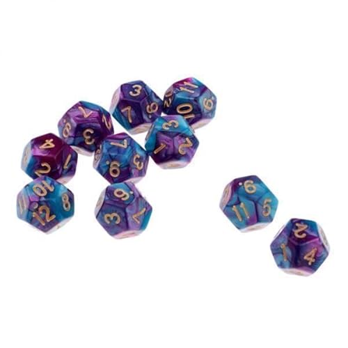 EHJRE 5X Tabletop Spiele 10 Teile/Satz D12 D& Multi Set von EHJRE