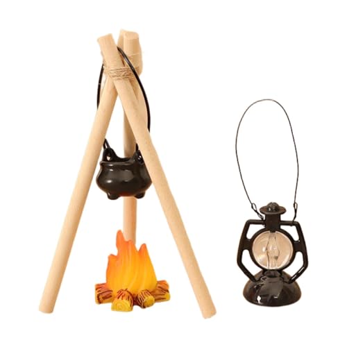 EHJRE 7X 1/12 Miniatur Lagerfeuer Set mit Lampe Und Realistischem Mini Lagerfeuer, Rollenspiel Spielzeug, Puppenhaus für Mikrolandschaft EHJRE 7X 1/12 Miniatur Lagerfeuer Set mit Lampe Und Realistischem Mini Lagerfeuer, Rollenspiel Spielzeug, Puppenhaus für Mikrolandschaft von EHJRE