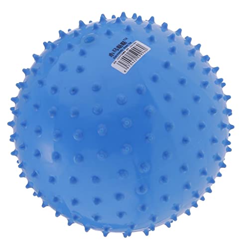 EHJRE 9 Zoll Kinder Knorriger Hüpfball Stacheliger Sensorischer Ball für Massage, Blau von EHJRE