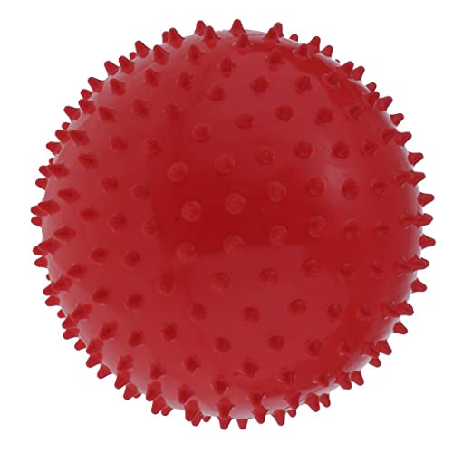 EHJRE 9 Zoll Kinder Knorriger Hüpfball Stacheliger Sensorischer Ball für Massage, Rot von EHJRE